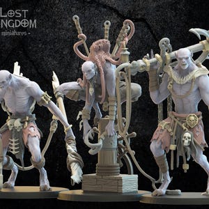 Vycanthropes Looters: Lost Kingdom Miniatures Undead of Misty Island Resin 3D Print