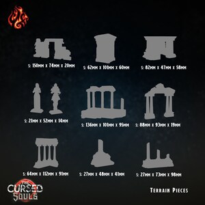 Cursed Souls Terrain Set: Crippled God Foundry Cursed Souls 3D Resin Print