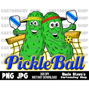 Pickleball Buddies Clipart: Shirt Sublimation Design (PNG, JPG Digital Download)