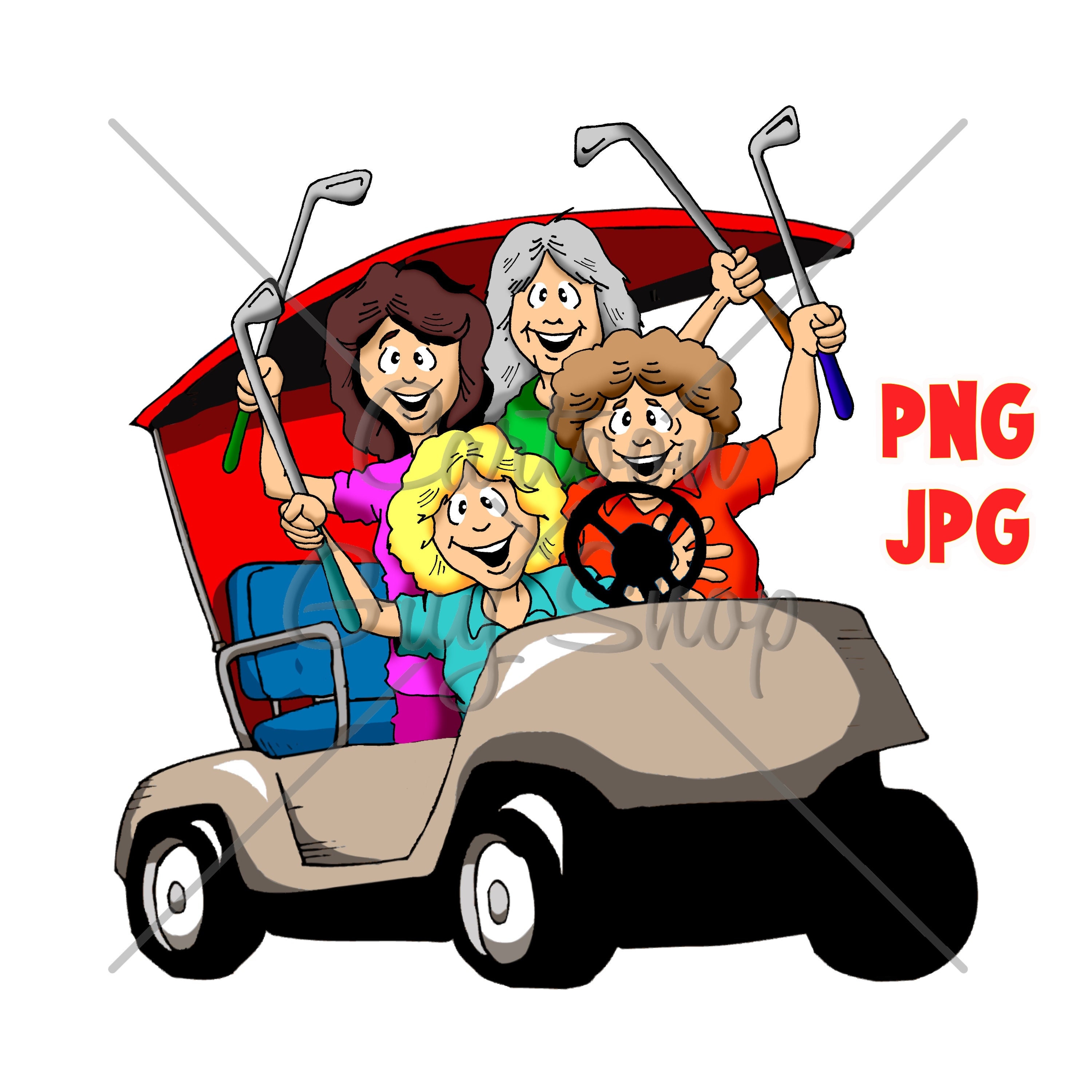 Golf Clipart Women in Golf Cart PNG JPG Cartoon - Etsy Golf Clipart Women in Golf Cart PNG JPG Cartoon - Etsy