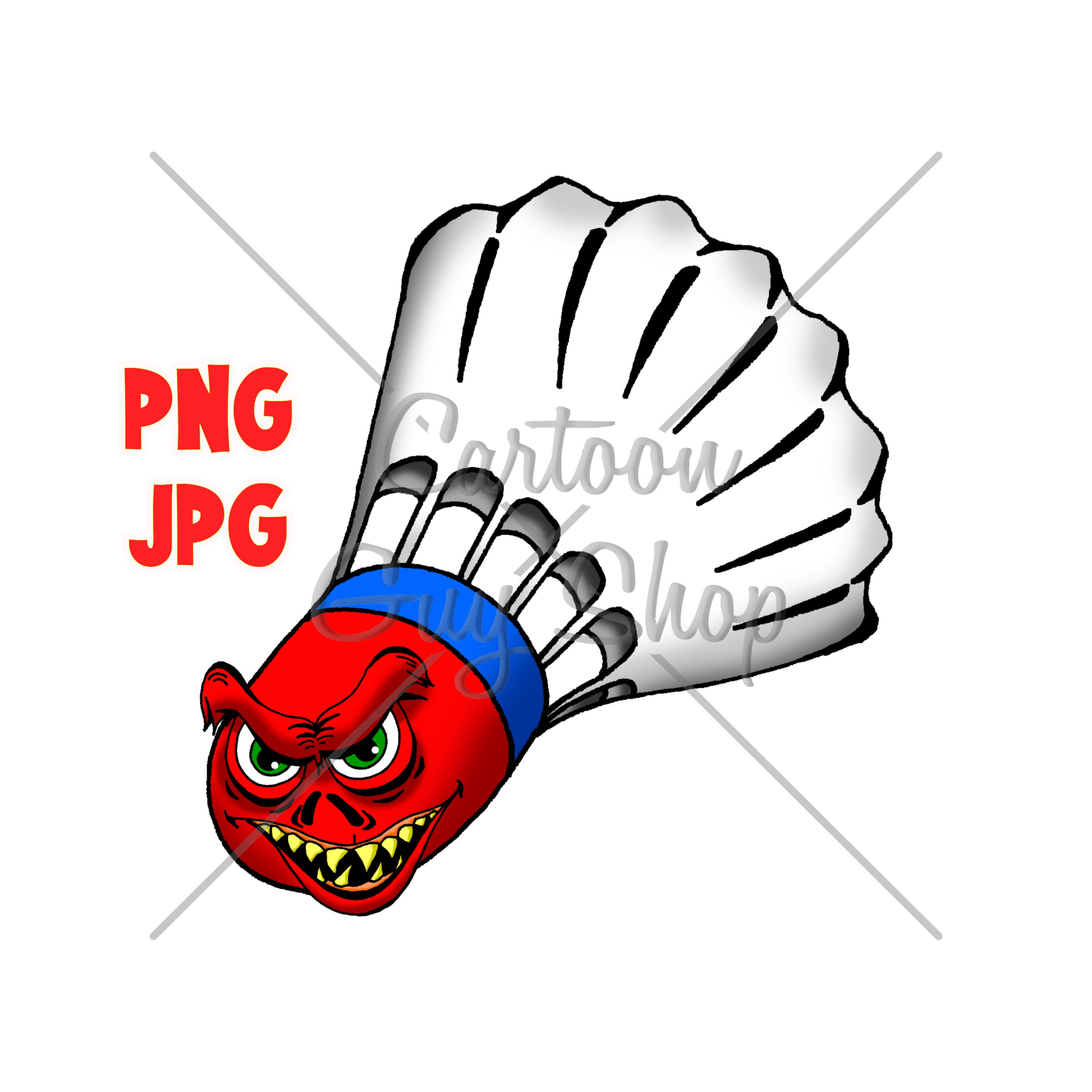 Badminton Clipart Monster Shuttlecock PNG JPG Cartoon