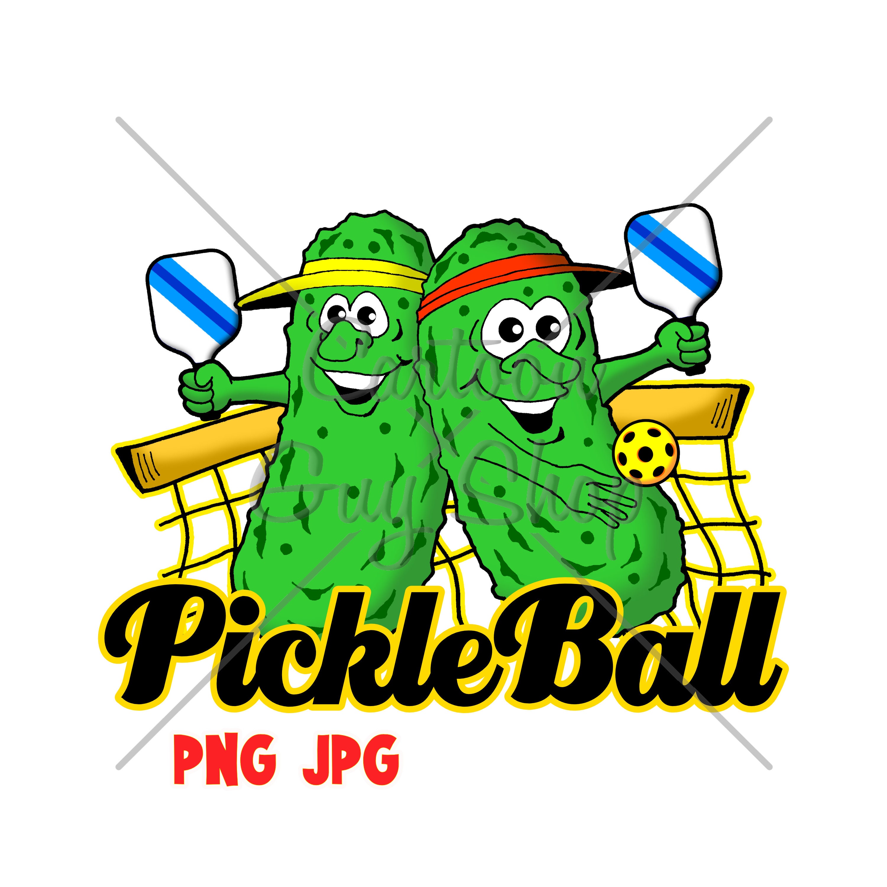 Pickleball Clipart Pickleball Pals Logo PNG JPG Etsy Canada