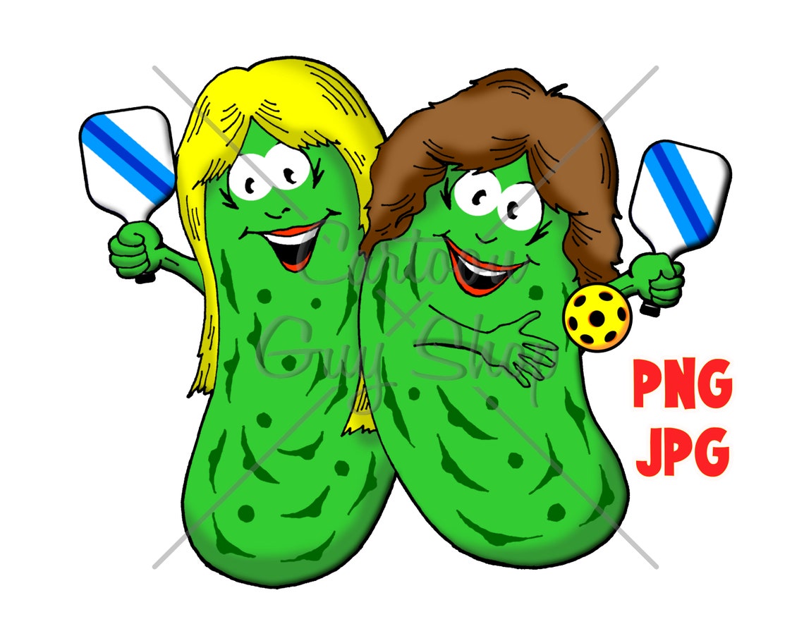 Pickleball Clipart Woman Pickleball Players PNG JPG Etsy