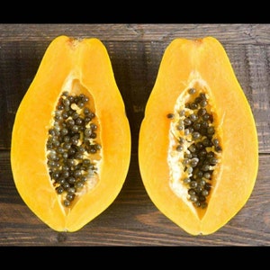 Solo Papaya Seeds, Strawberry Sunrise Papaya Seeds, Giant Colombian Papaya Seeds, Exotic Fruit Seeds, Tropical Fruit Seeds, Papaya Seeds