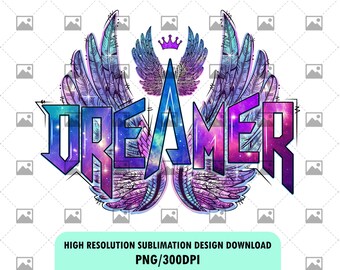 Download Png Dreamer Wild Clipart Retro Sublimations Rock Designs Downloads Dreamer Wings Sublimation Downloads Vintage Sublimations Clip Art Art Collectibles