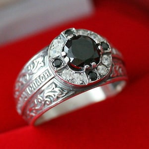 Men Russian Orthodox ring prayer protective ring.Save and Protect. Priest ring. Gem Stones. New