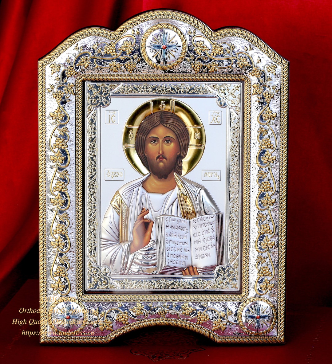 Ic ne Orthodoxe En Argent Christ Pantocrator La Grande Ic ne Etsy France ic-ne-orthodoxe-en-argent-christ-pantocrator-la-grande-ic-ne-etsy-france