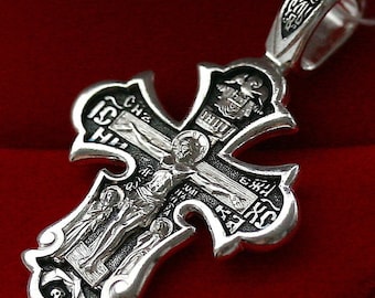 St Sophia Body Prayer Cross Orthodox Jewelry Silver 925 ( Vera , Nadezhda , Ljubov )