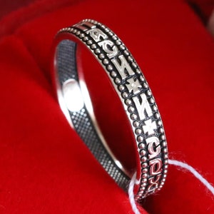 Save And Protect Prayer Women Silver 925 Russian Orthodox Christian Ring. New