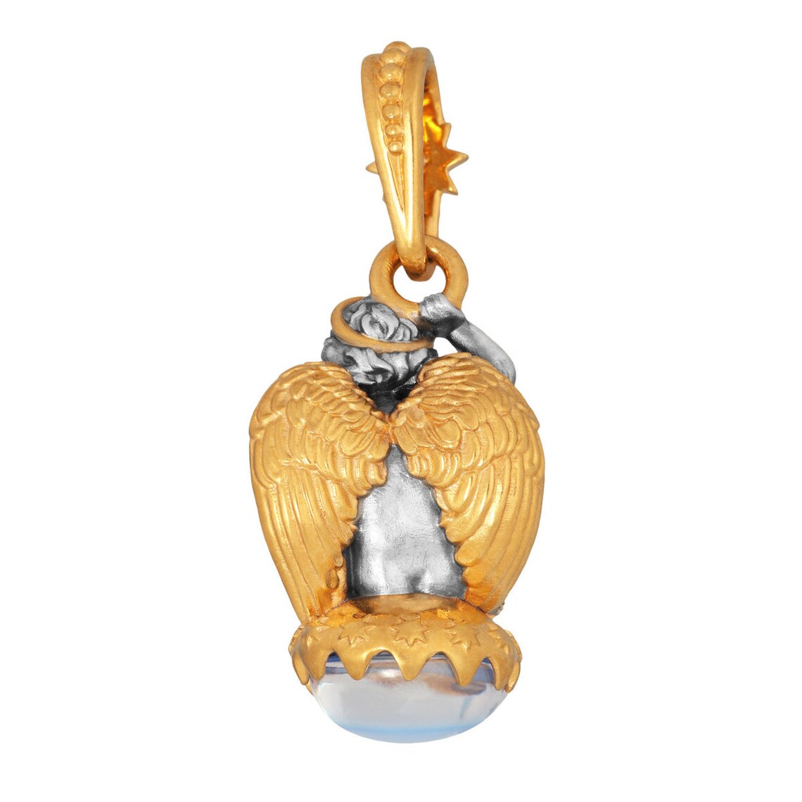 Medium Guardian Angel Icon Amulet Charm Russian Orthodox