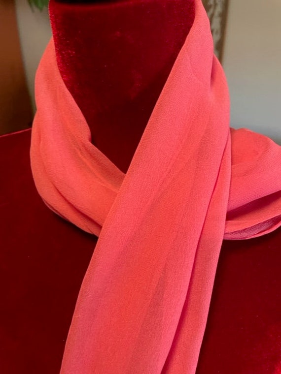 Sheer pink long scarf 52x14 pink sheer extra long 