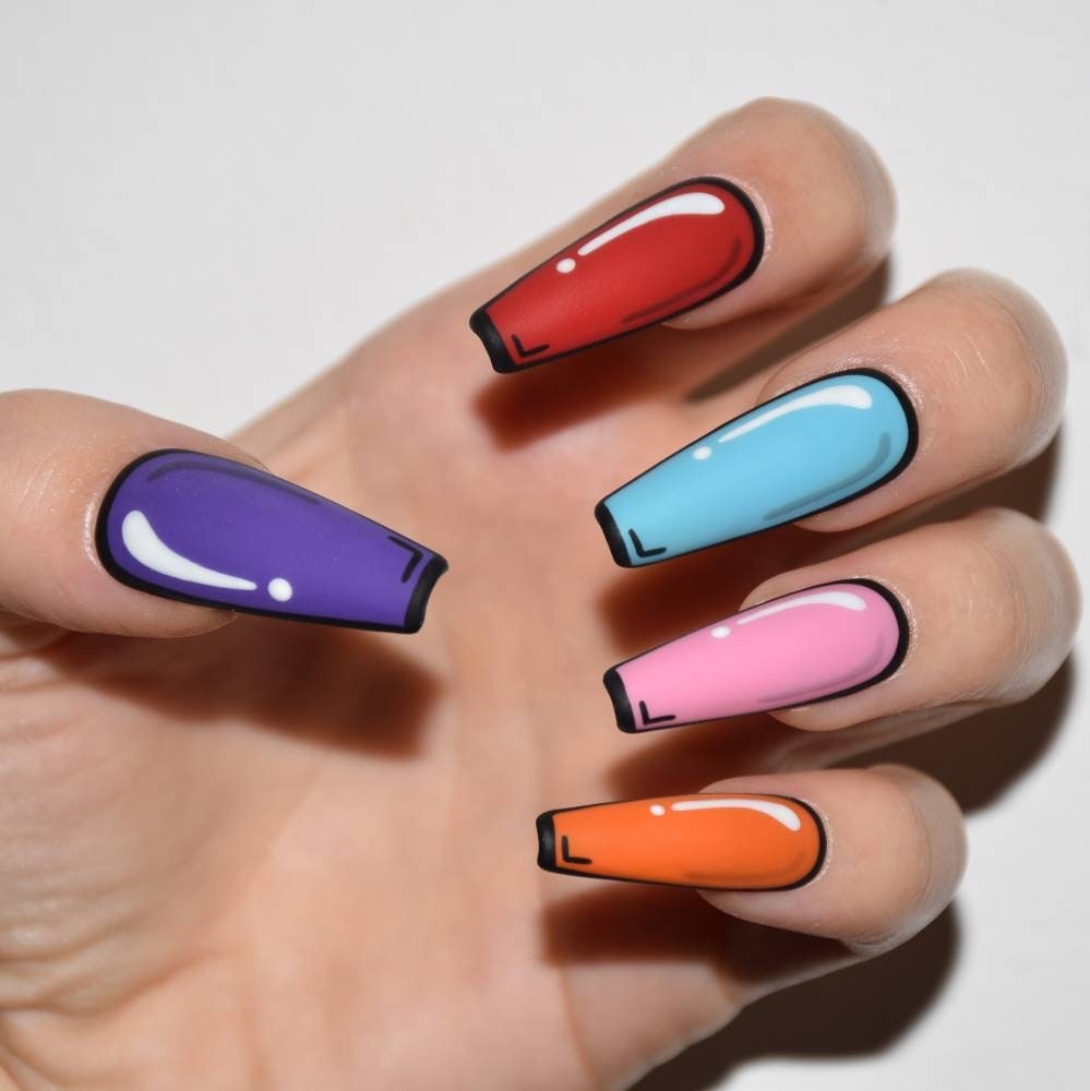 Cartoon Nail Art - Etsy Cartoon Nail Art - Etsy