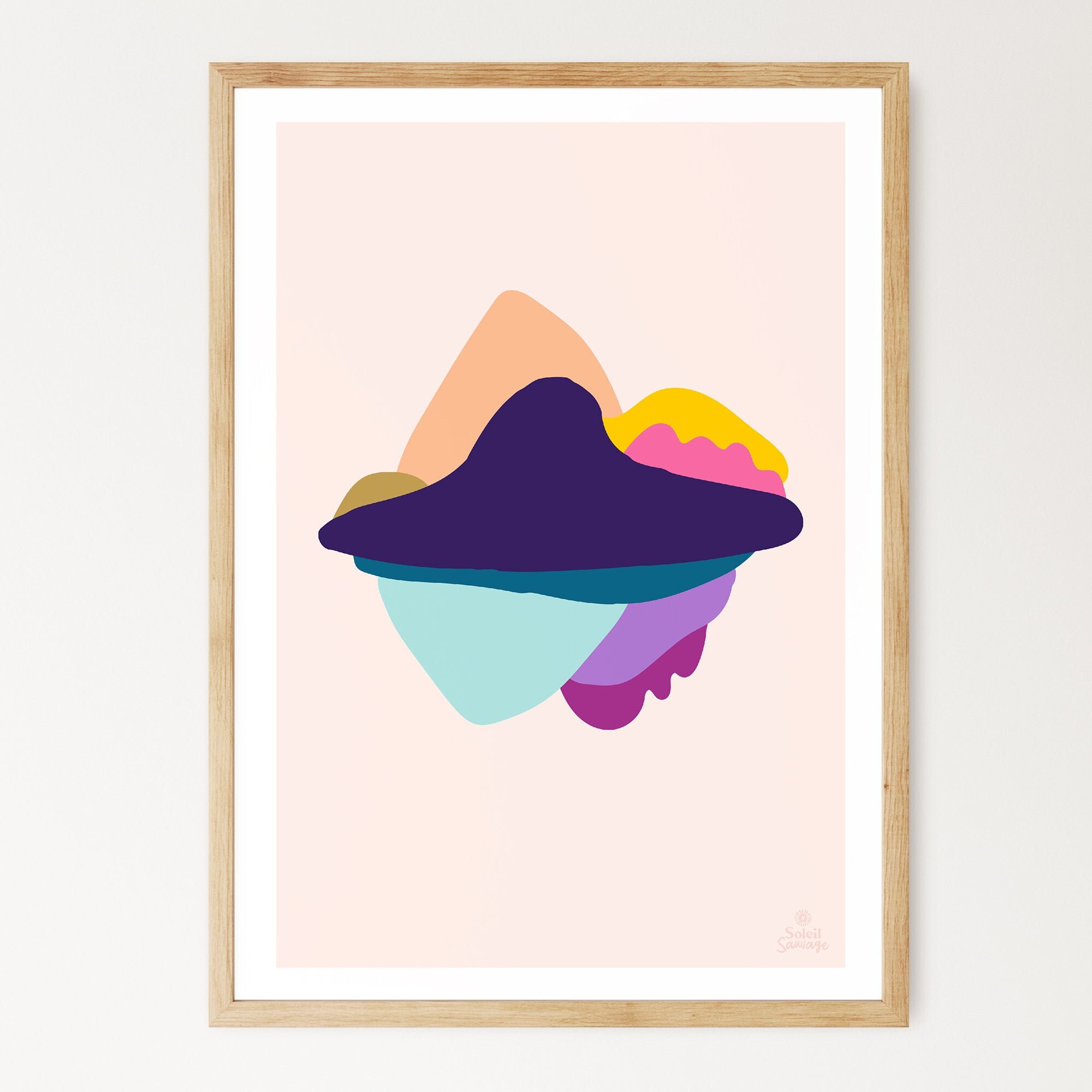 Illustration Affiche A4 - A3 Paysage Suspendu