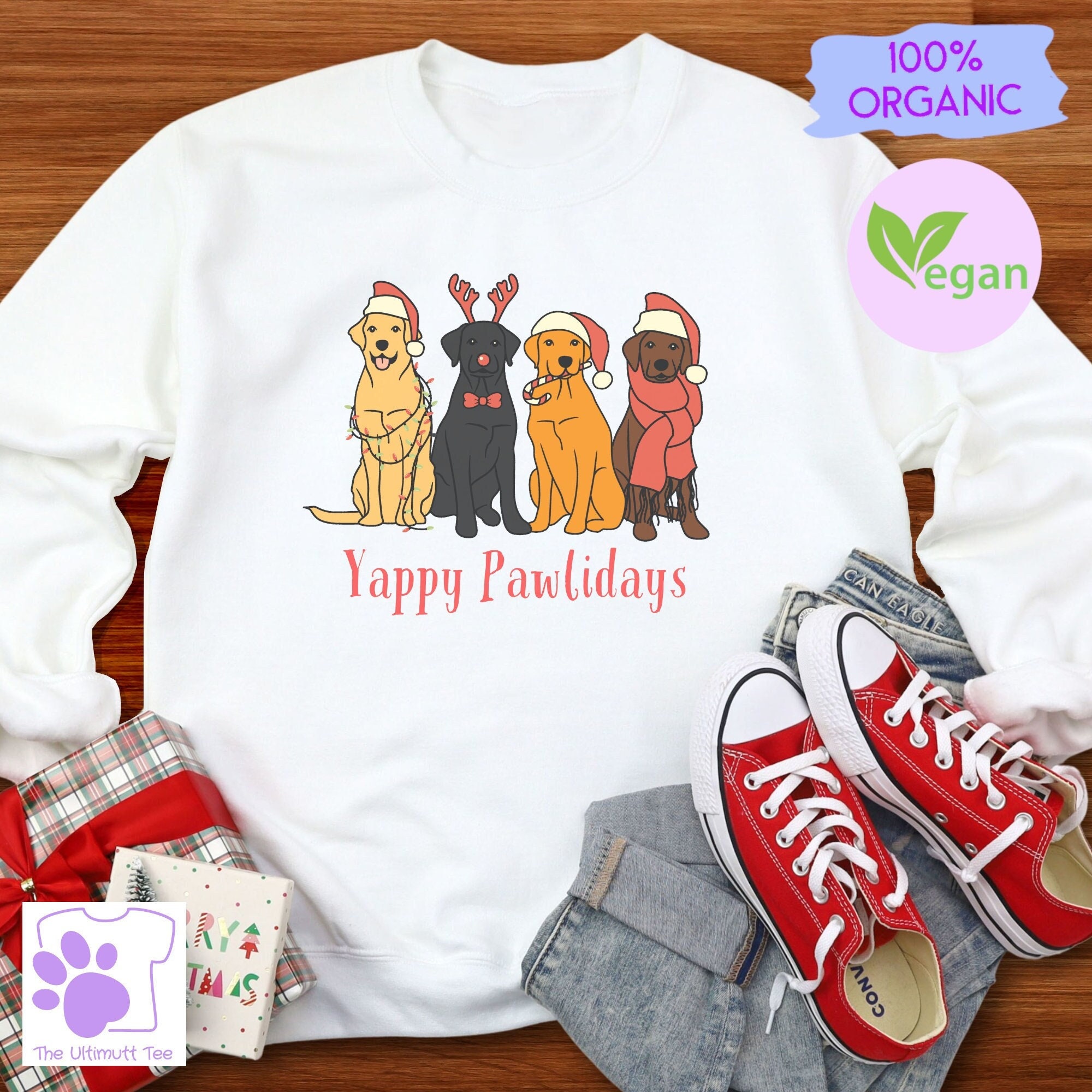 Labrador christmas jumper sale