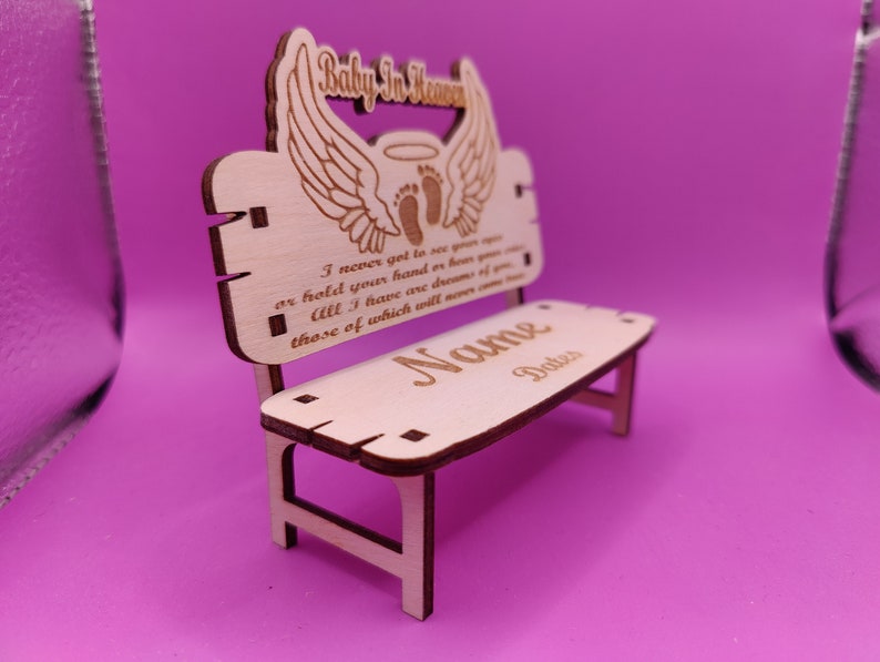 In Loving Memory Memorial Gifts Bench Still Born Baby Born Etsy