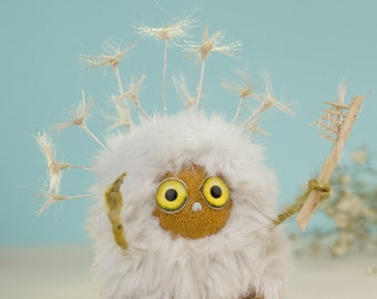 Art doll Dandelion with comb
