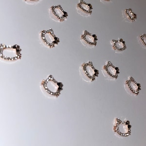 Rose Gold Kitty Charms