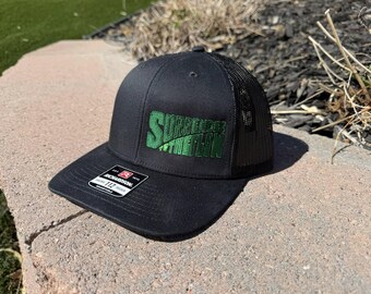 Green Logo/Black Snap Back Trucker STTF Hat