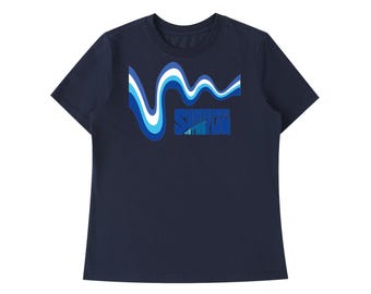 Surrender to the Flow Women's T-Shirt - Blue Logo