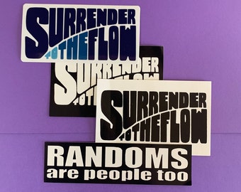 Surrender to the Flow Super Special Quad Four Sticker Pack