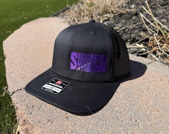 Purple Logo/Black Snap Back Trucker STTF Hat