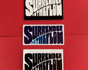 Surrender to the Flow Logo Sticker TRIO