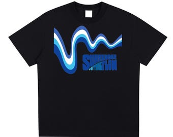Surrender to the Flow T-Shirt - Blue Logo