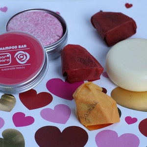 Shampoo Conditioner Barren Rose Weihnachten Geschenk für Frau Freundin Mama Tochter Schwester Eco Friendly Naturals personalisierte Karte