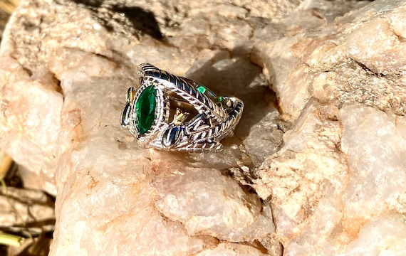 Bague inspir e de Barahir Aragorn Bague en argent sterling 925