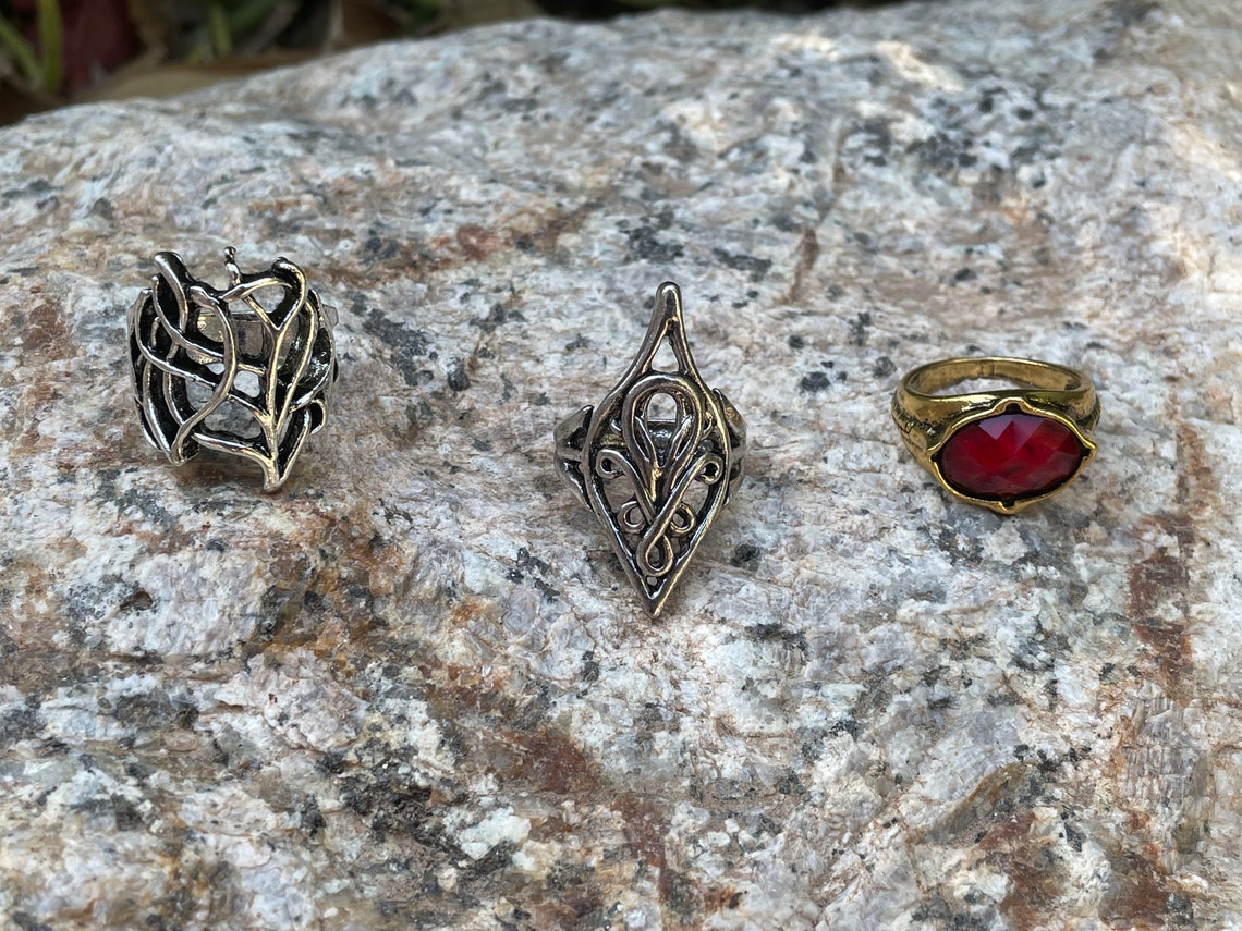 Lord Of The Rings Ring Of Power Gandalf Elven and Gandalf Ring of Power Bundle | Etsy