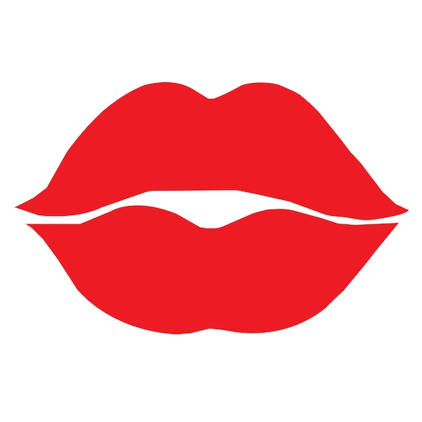 Red Lips SVG, Lips SVG, Lip Mouth Red, Kiss SVG, Red Lip Gloss Svg,  includes svg/png/dxf files