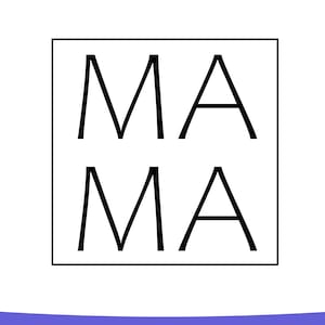 Mama Square SVG, Ma Ma Minimalist Svg, Mama Square PNG, Mama Square DXF, Mama Svg, Mom Life Svg, Ma Ma Svg, Mama Svg Cricut Cut File,