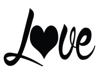 Love, Love SVG, Love Heart SVG, Valentinstag SVG, Love Png, Love Dxf, Heart Love Svg, enthält svg/png/dxf Dateien