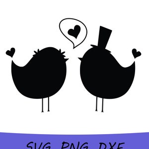 Love Birds SVG, Love Birds PNG, Love Birds DXF, I Love You Svg, Couples Svg, Valentines Day Svg, Valentine Svg, incluye archivos svg/png/dxf