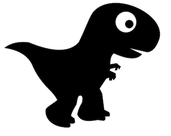 Dinosaur SVG, Dinosaurs Clipart, Cute Dinosaur t rex SVG, Cute dinosaur SVG, Dinosaur Silhouette Svg, Silhouette Cute Baby Dinosaur Svg
