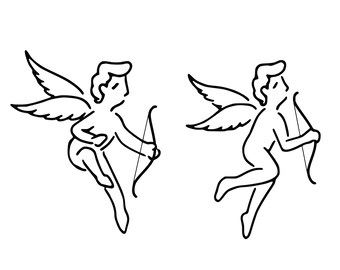 Cupid SVG, Cupids Svg, Cupid PNG, Cupid DXF, Valentinstag Svg, Cricut Cut File, Baby Cupid Svg, enthält svg/png/dxf Dateien