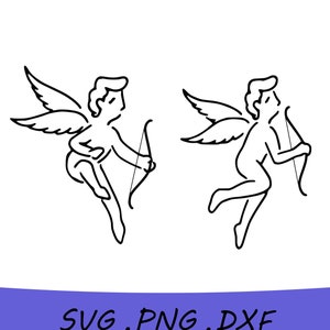Cupid SVG, Cupids Svg, Cupid PNG, Cupid DXF, Valentine Svg, Valentines Day Svg, Cricut Cut File, Baby Cupid Svg, includes svg/png/dxf files