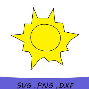 Sun SVG, Sunshine SVG, Sunny SVG, Sun Cut File, Sun Png, Sun Dxf, Sun Dxf, Sun Clipart, Sun ClipArt, Summer SVG, enthält svg/png/dxf Dateien
