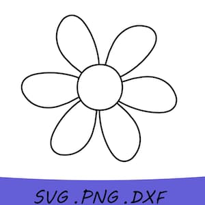 Daisy SVG, Flower SVG, Daisy PNG, Daisy Dxf, Daisy Flower Svg, Sunflower Svg, Daisy Decal Svg, Floral Svg, includes svg/png/dxf files