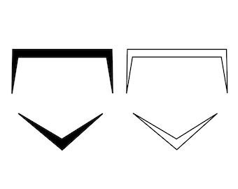 Home Plate Outline SVG, Home Plate Svg,svg CLIPART Home Plate Cool Shape  Baseball, Fastpitch, Softball, Cutting Machine Art, Digital File - Etsy
