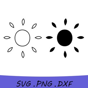 Sun SVG, Sunshine SVG, Sunny SVG, Sun Cut File, Sun Png, Sun Dxf, Sun Dxf, Sun Clipart, Sun ClipArt, Summer SVG, enthält svg/png/dxf Dateien