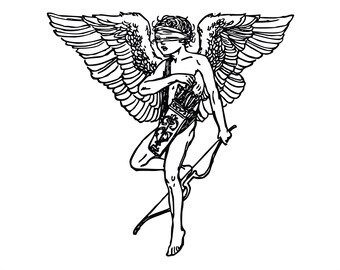 Cupid SVG, Cupid PNG, Cupid DXF, Valentinstag Svg, Valentinstag Svg, Cricut Cut File, Baby Cupid Svg, enthält svg/png/dxf Dateien