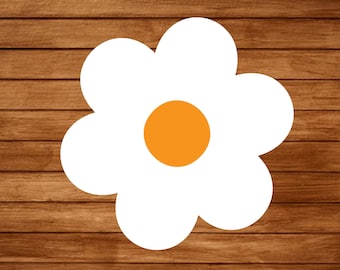 Daisy SVG, Blumen SVG, Daisy PNG, Daisy Dxf, Daisy Silhouette Svg, Süßer Natur Vektor, Hippy Daisy Flower Svg, enthält svg/png/dxf Dateien