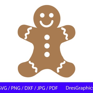 Gingerbread Man SVG, Gingerbread SVG, Instant Digital Download, Gingerbread Man PNG, Gingerbread Man Dxf, Christmas, Gingerbread,