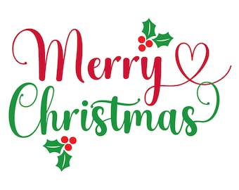 Merry Christmas SVG, Mistletoe SVG, Winter SVG, Snowflakes Svg, Christmas Svg, Holiday Svg, Merry Christmas Sign Svg, Holly Svg, Merry Svg