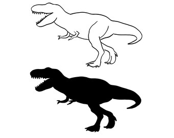 T-Rex SVG, T-Rex Outline SVG, Dinosaur SVG, Tyrannosaurus Rex Svg, Tyrannosaurus Rex Outline Svg, T-Rex Silhouette Svg, T-rex Bundle Svg