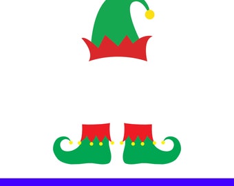 Elf SVG, Elf Instant Download, Elf Digital Download, Christmas, Elf Hat, Elf Shoes, Elf Feed