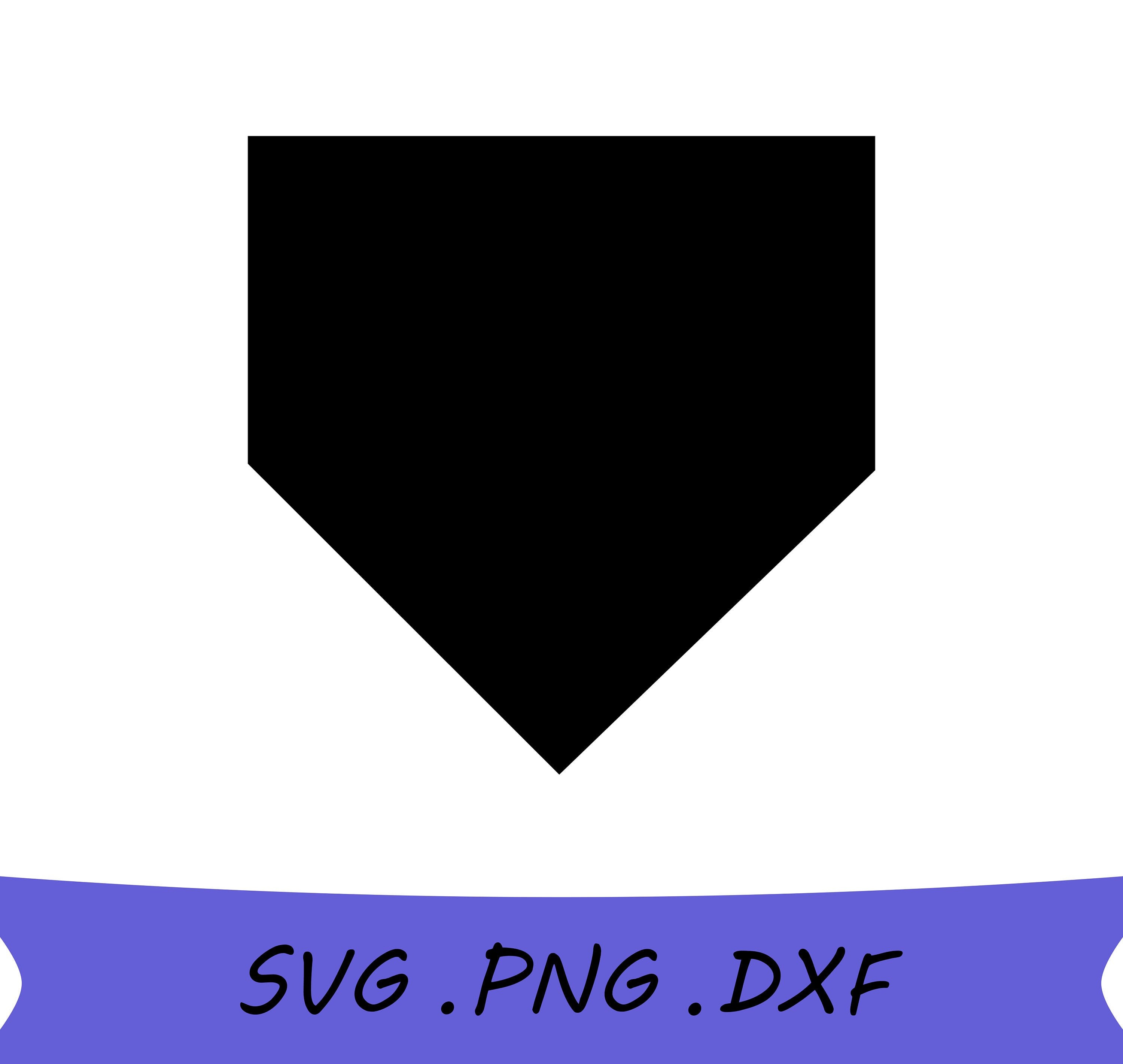 Home Plate SVG Baseball SVG Softball Svg Home Plate Outline Etsy