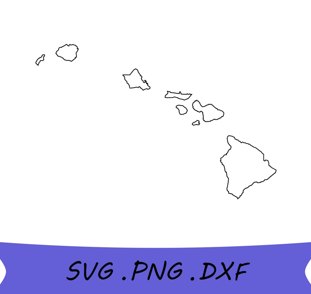 Hawaii SVG Hawaii State SVG Hawaii State Outline SVG Hawaii - Etsy Canada