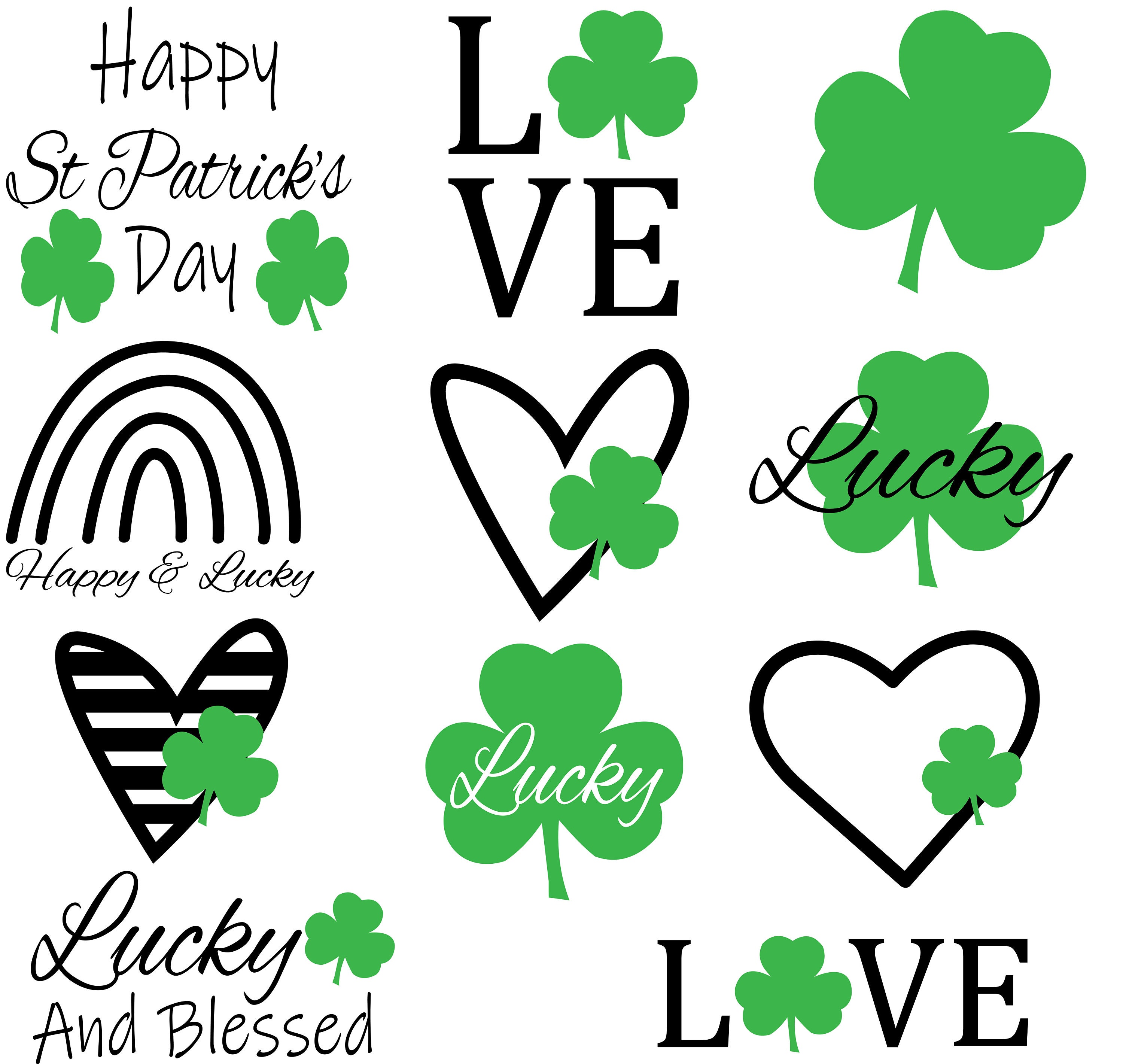 Download 11 St Patrick's Day Design Bundle St Patricks Day SVG | Etsy